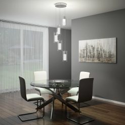 Alternative view of Artika Hologram 5-light LED pendant