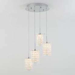 Artika Crystal Cube 4-light LED pendant light