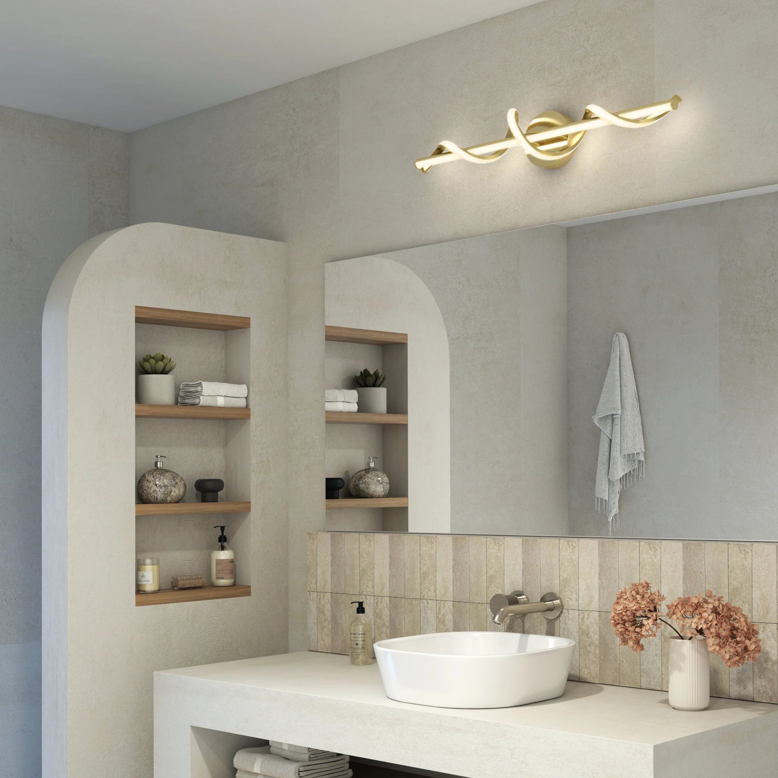 Artika Coda 27-in (69 cm) Integrated LED 5-CCT Vanity Light Bar for Bathroom - Image 16