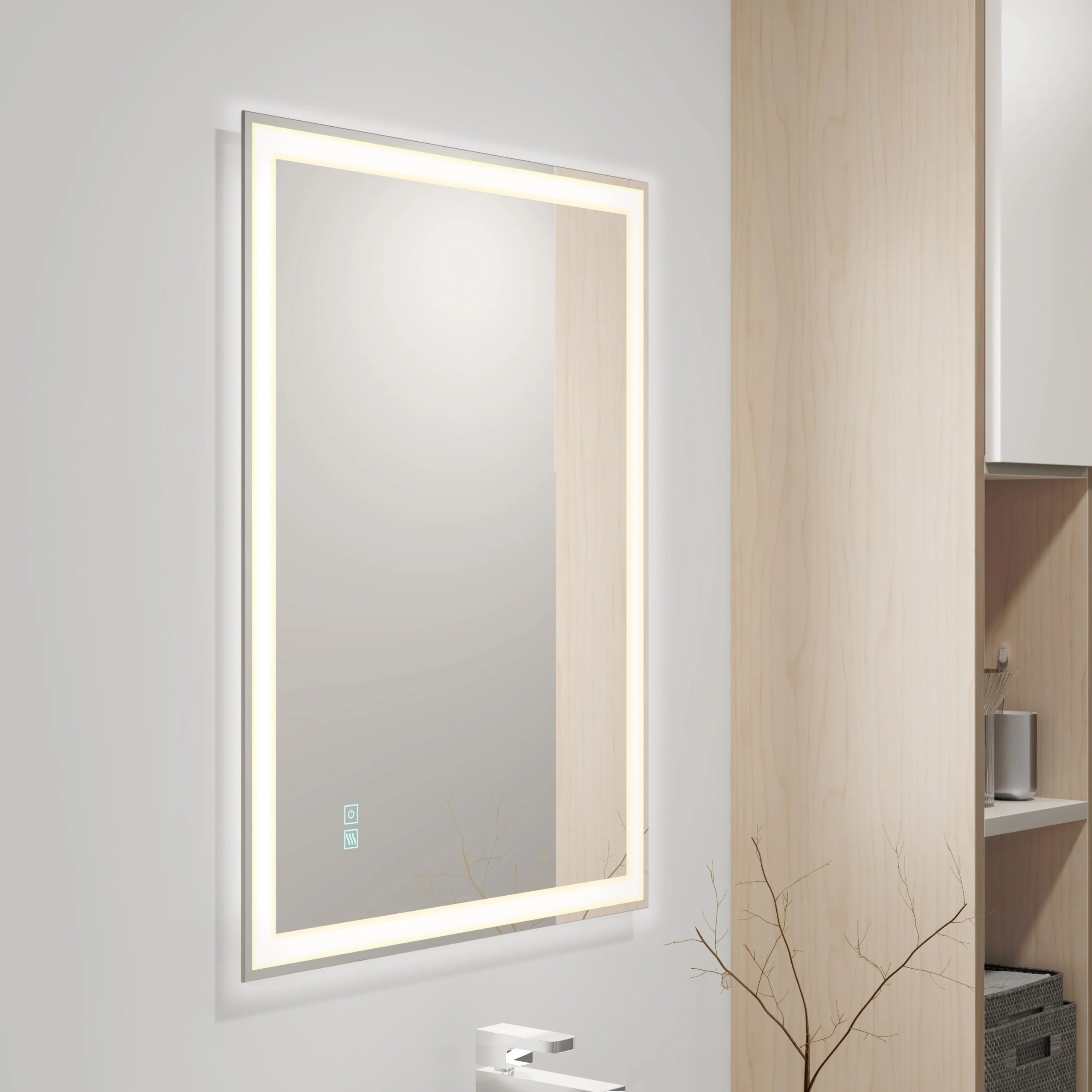 Artika Sofia 24 in. x 32 in. (61 x 81 cm) 3 CCT Anti-Fog LED Bathroom Mirror - Image 11