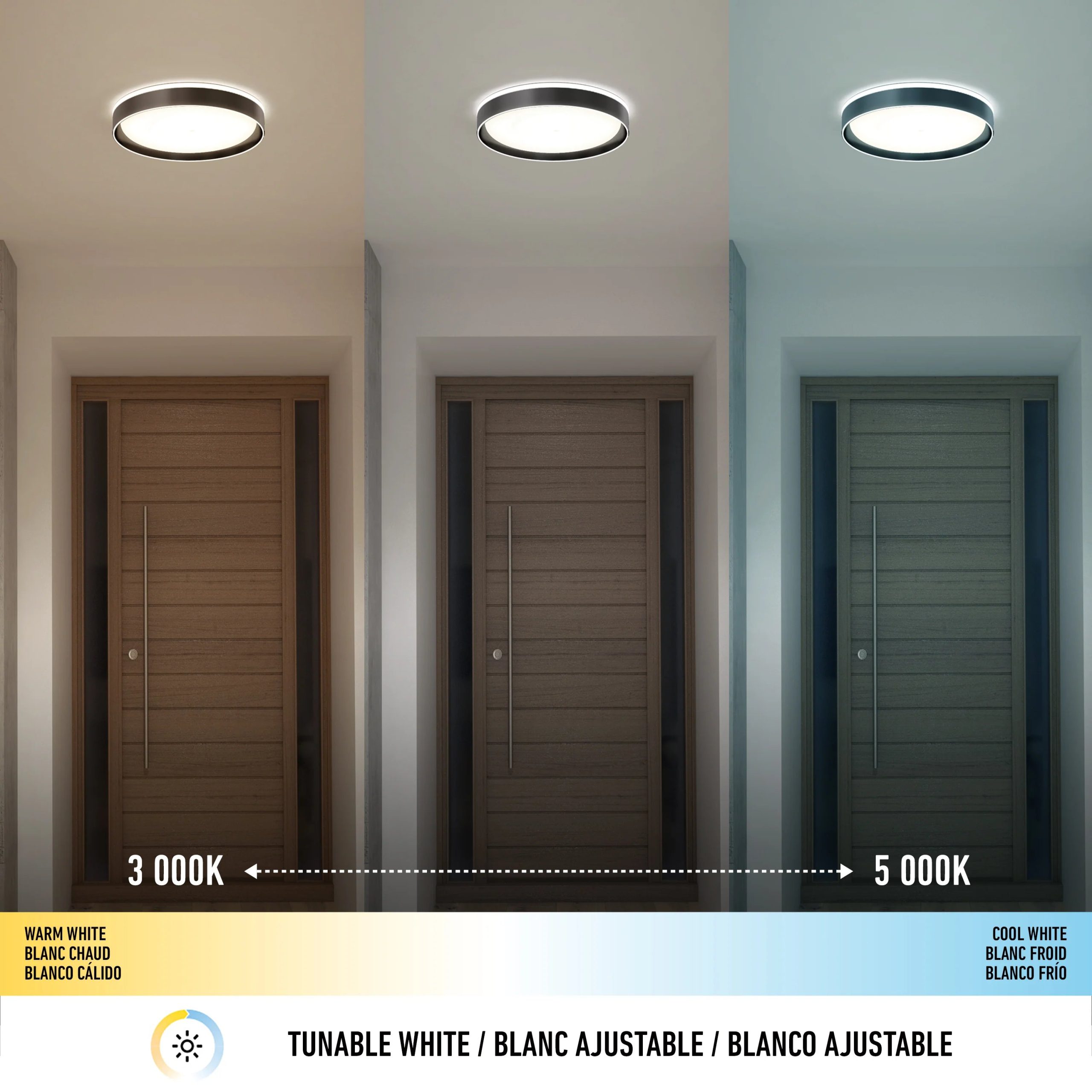 Artika Callisto 15 in. (38 cm) Modern LED Flush Mount Ceiling Light 5 CCT - Image 7