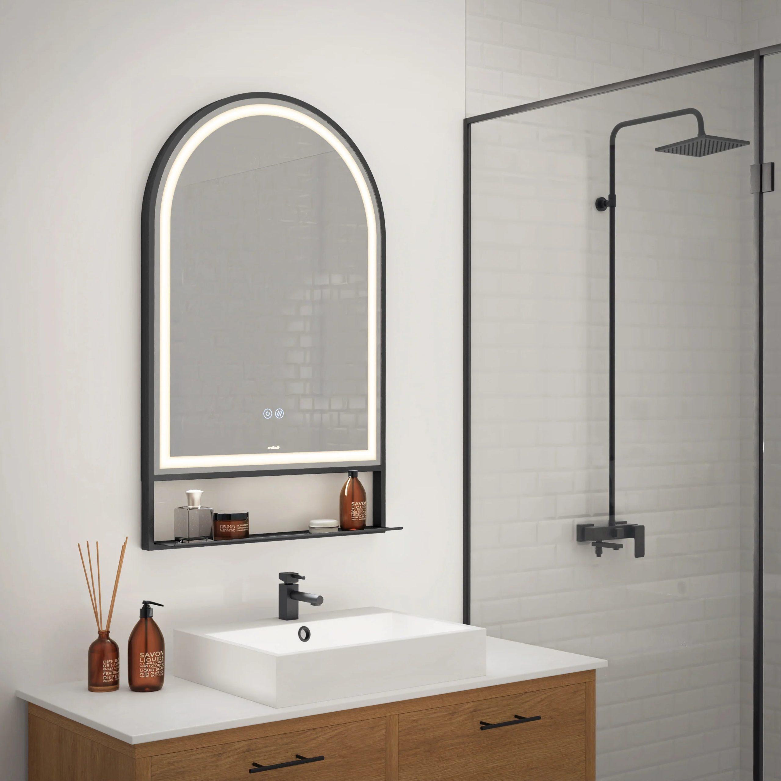 Artika Arturo 20 in. x 32 in. LED mirror 3 CCT with defogger - Image 11
