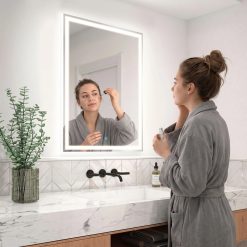 Alternative view of Artika Emeraude 24 in. x 32 in. (61 x 81 cm) Dimmable LED Mirror, 3 CCT