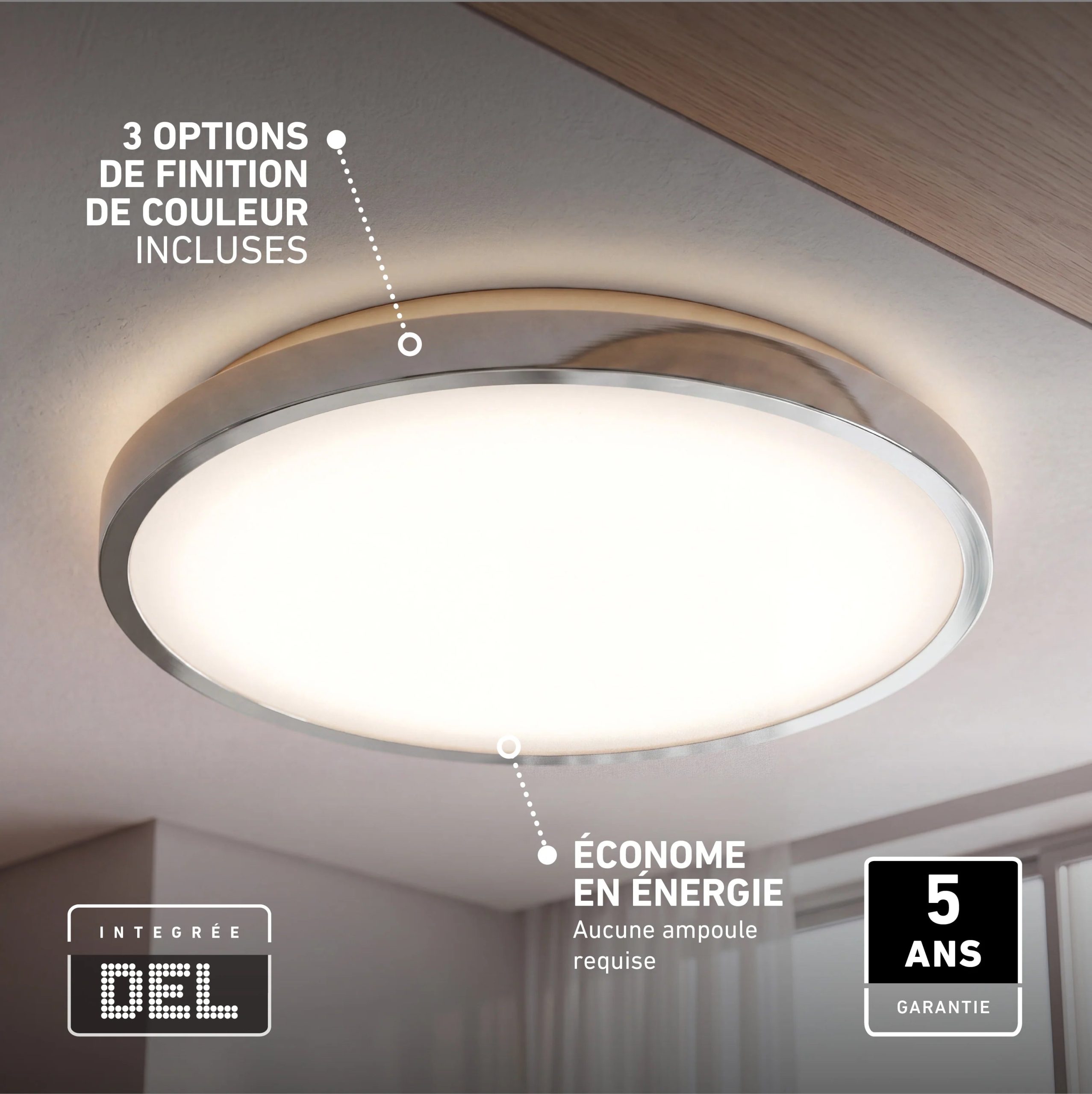 Artika Isara 12 in. (30 cm) RGBIC LED Flush Mount Interchangeable Trim - Image 13