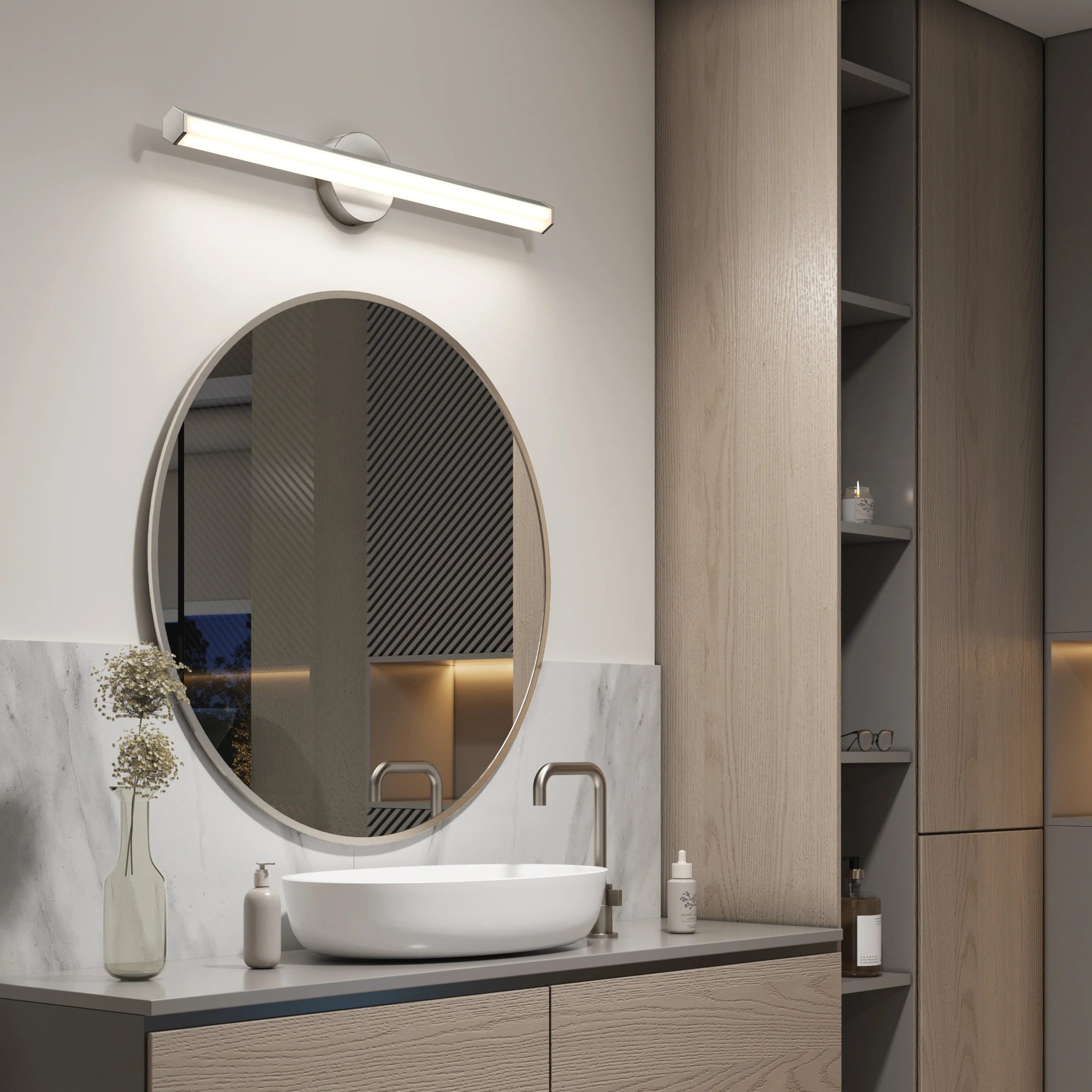 Artika Ewen 27-in (69 cm) Integrated LED 5-CCT Vanity Light Bar for Bathroom - Image 13