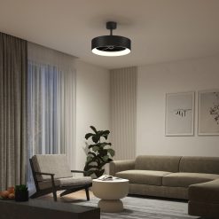 Alternative view of Artika Aiden 24 in. (61 cm) LED modern fandelier ceiling fan with light - includes remote