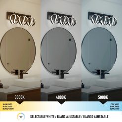 Alternative view of Artika Vivaldi 22-in (55 cm) Integrated LED 3-CCT Vanity Light for Bathroom