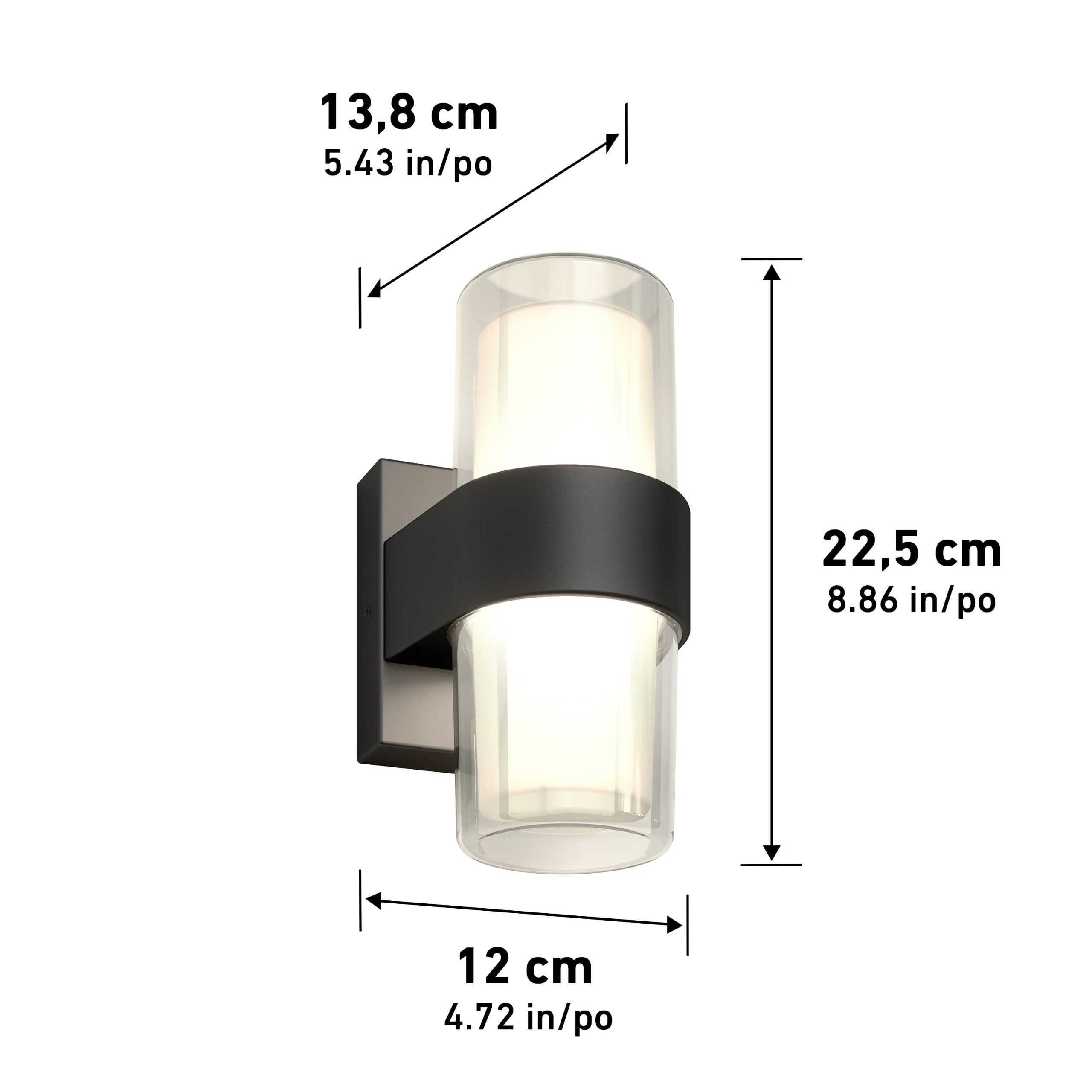 Artika Colton modern LED indoor-outdoor wall light 5 CCT - Image 13