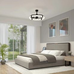 Alternative view of Artika Sunnyvale 28 in. (71 cm) LED modern fandelier ceiling fan with light - includes remote