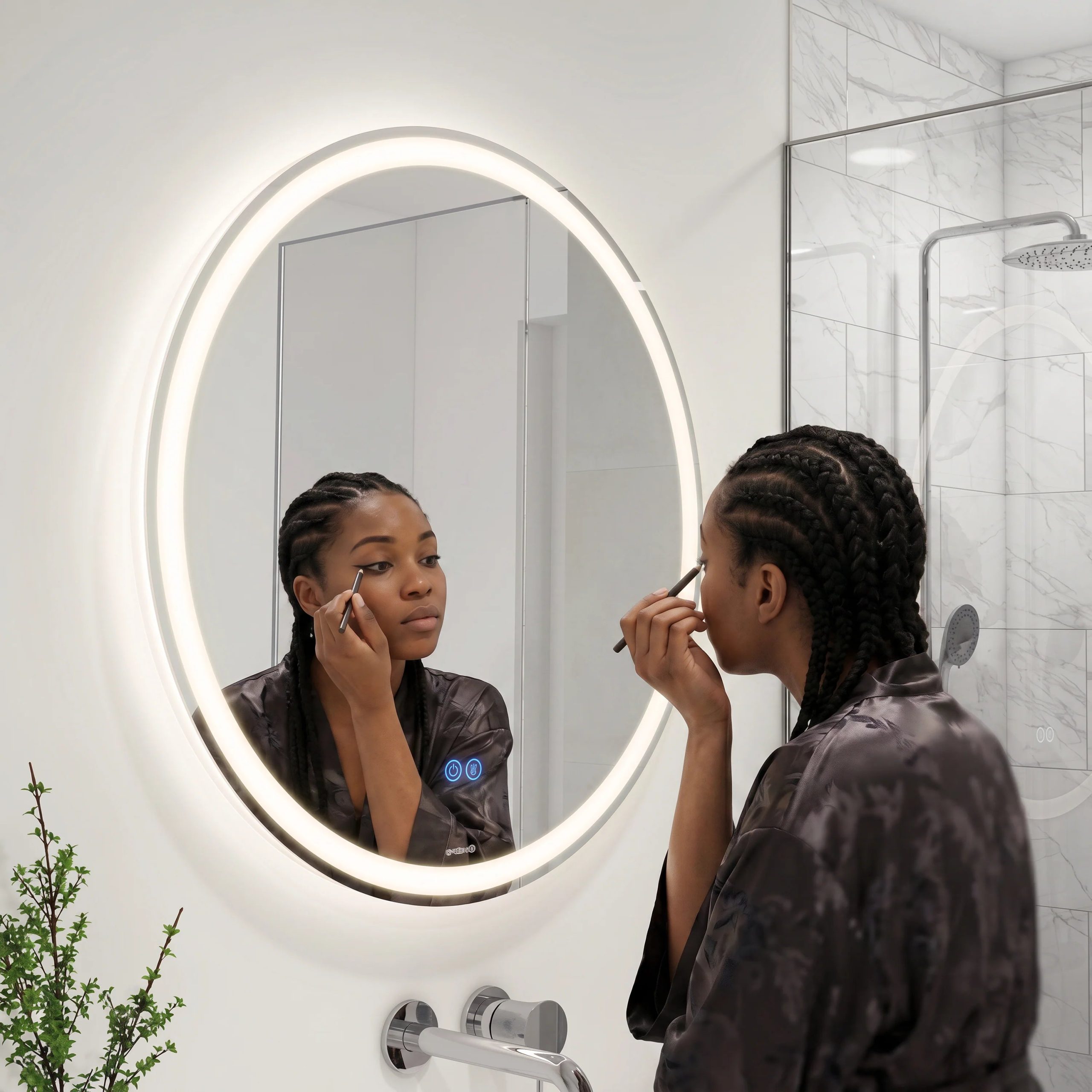 Artika Ayla 28 in. LED mirror 3 CCT with defogger - Image 2