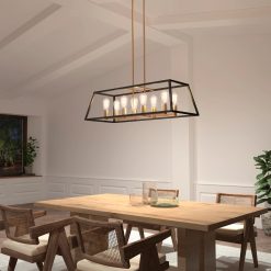 Alternative view of Artika Carter Long 8-light LED chandelier