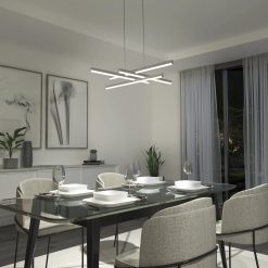 Alternative view of Artika Grid modern LED pendant light 5 CCT