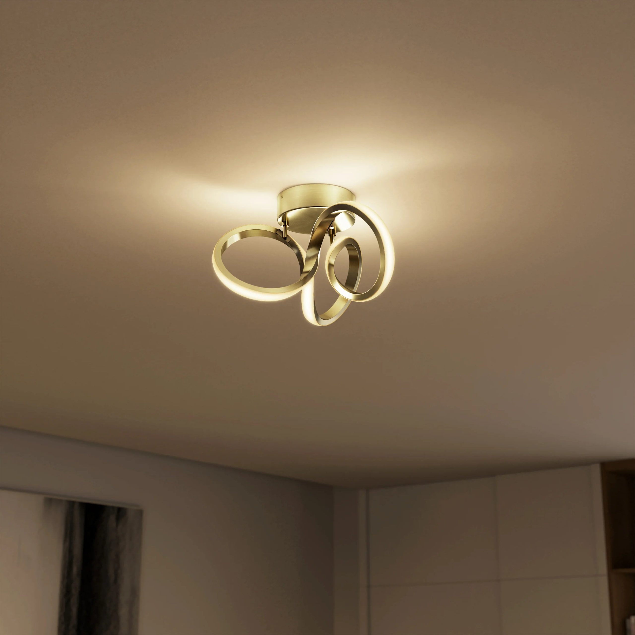 Artika Swirl 14 in. (35 cm) Modern LED Flush Mount Ceiling Light - Image 20