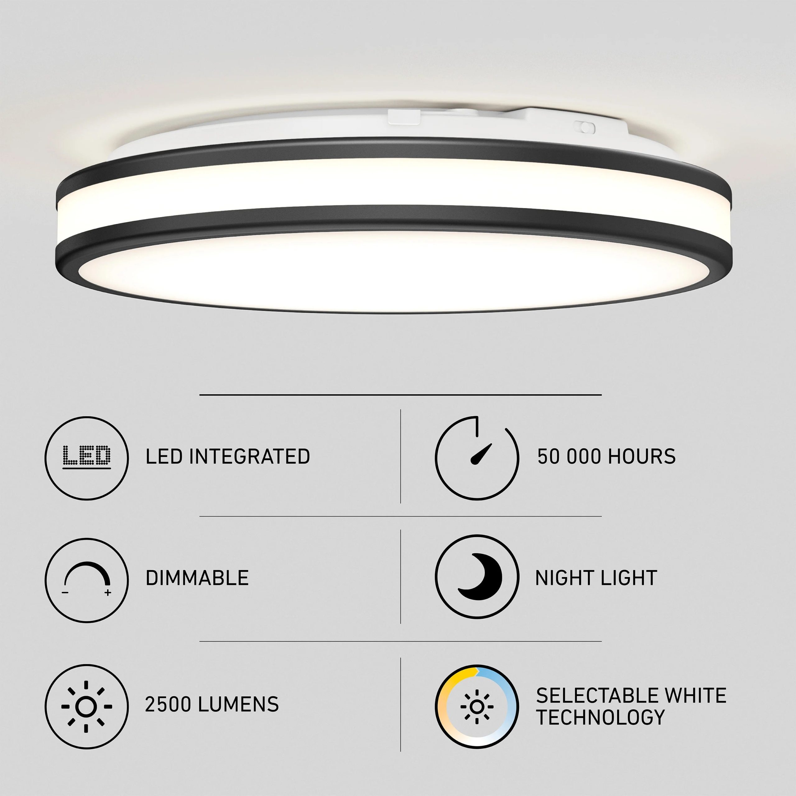 Artika Hemisphere 15 in. (38 cm) Modern LED Flush Mount Ceiling Light 5 CCT - Image 43