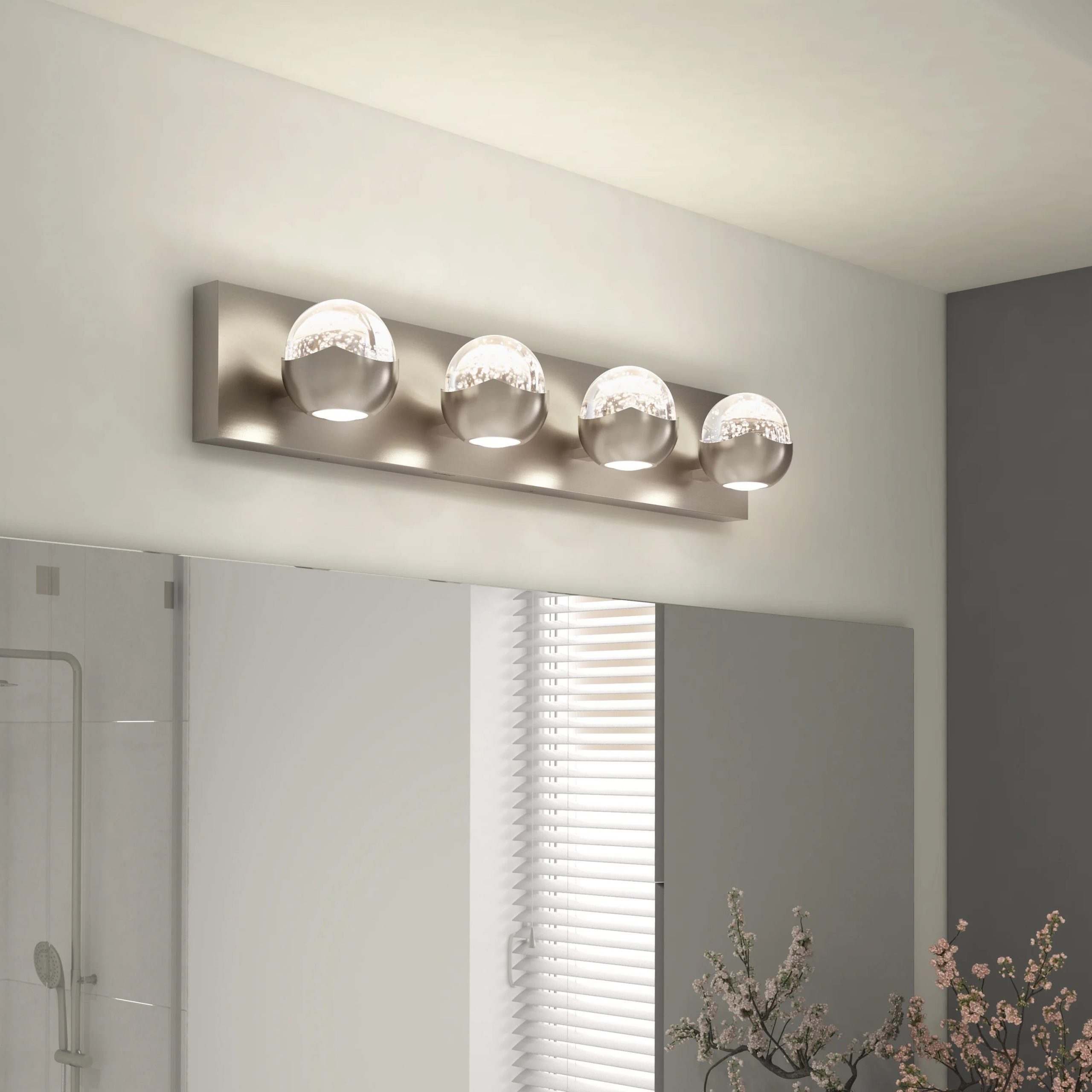 Artika Oracle 27-in (68 cm) 4-Light Modern LED Vanity Light for Bathroom - Image 13