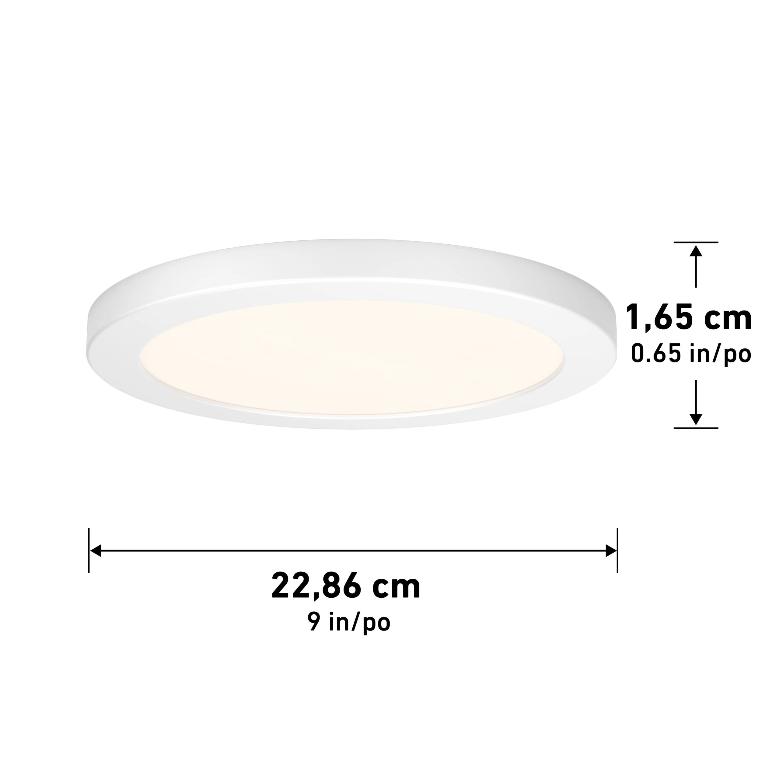 Artika Europa Disks 9 in. (23 cm) Modern LED Flush Mount Ceiling Light 3 CCT - Image 9