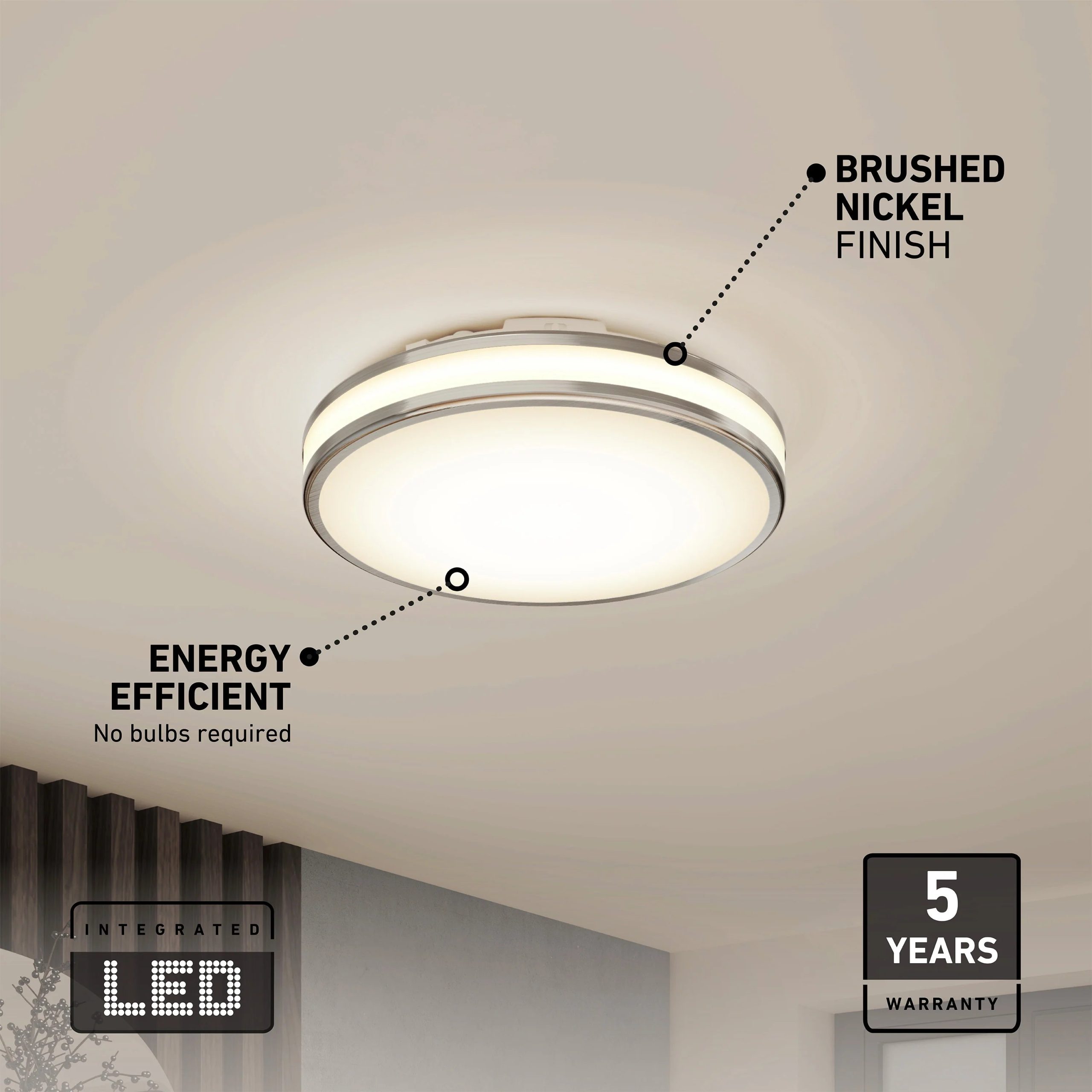Artika Hemisphere 15 in. (38 cm) Modern LED Flush Mount Ceiling Light 5 CCT - Image 17