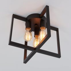 Alternative view of Artika Yale 3-light 15 in. (37 cm) Flush Mount Ceiling Light