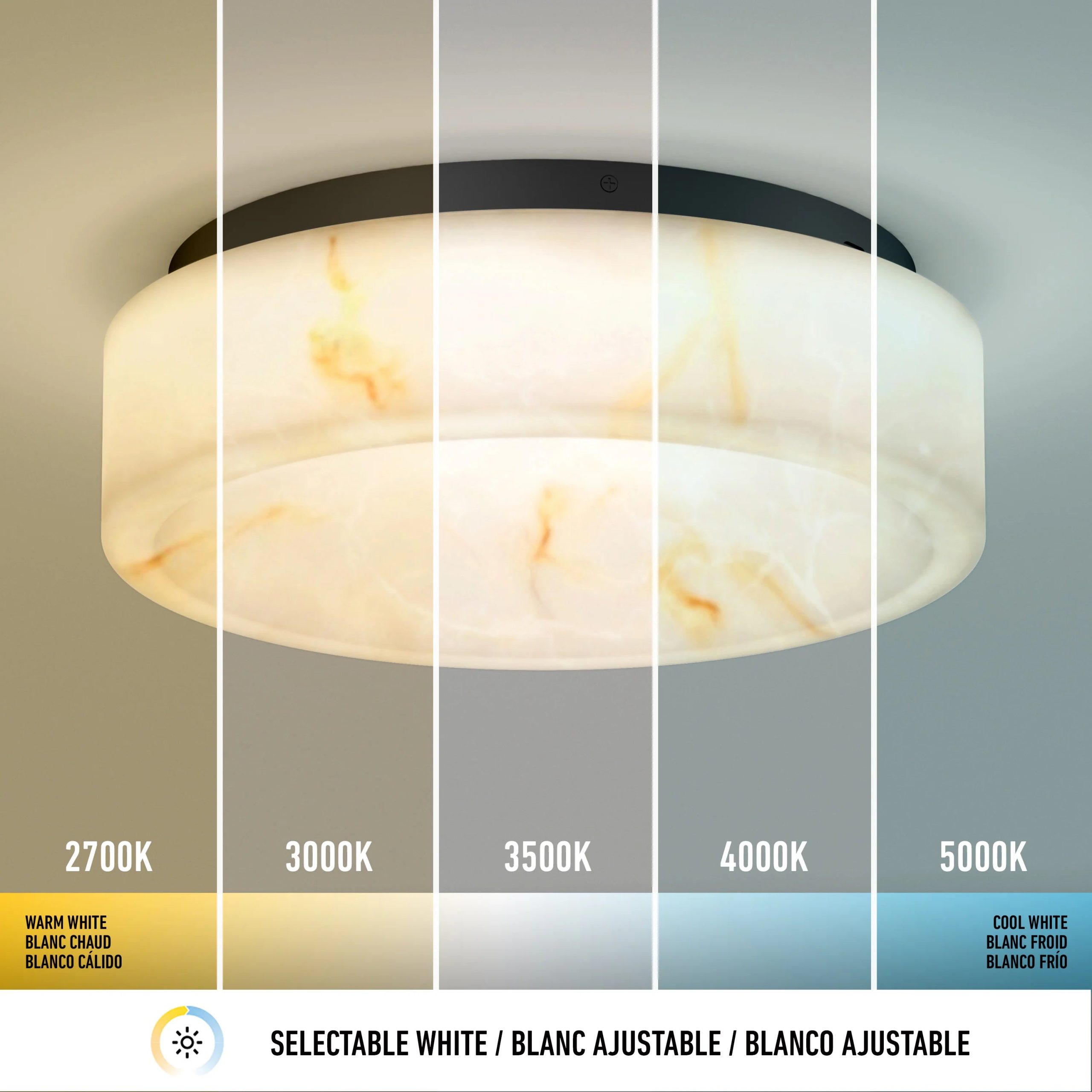 Artika Clifford 15 in. (39 cm) Modern LED Flush Mount Ceiling Light 5 CCT - Image 11