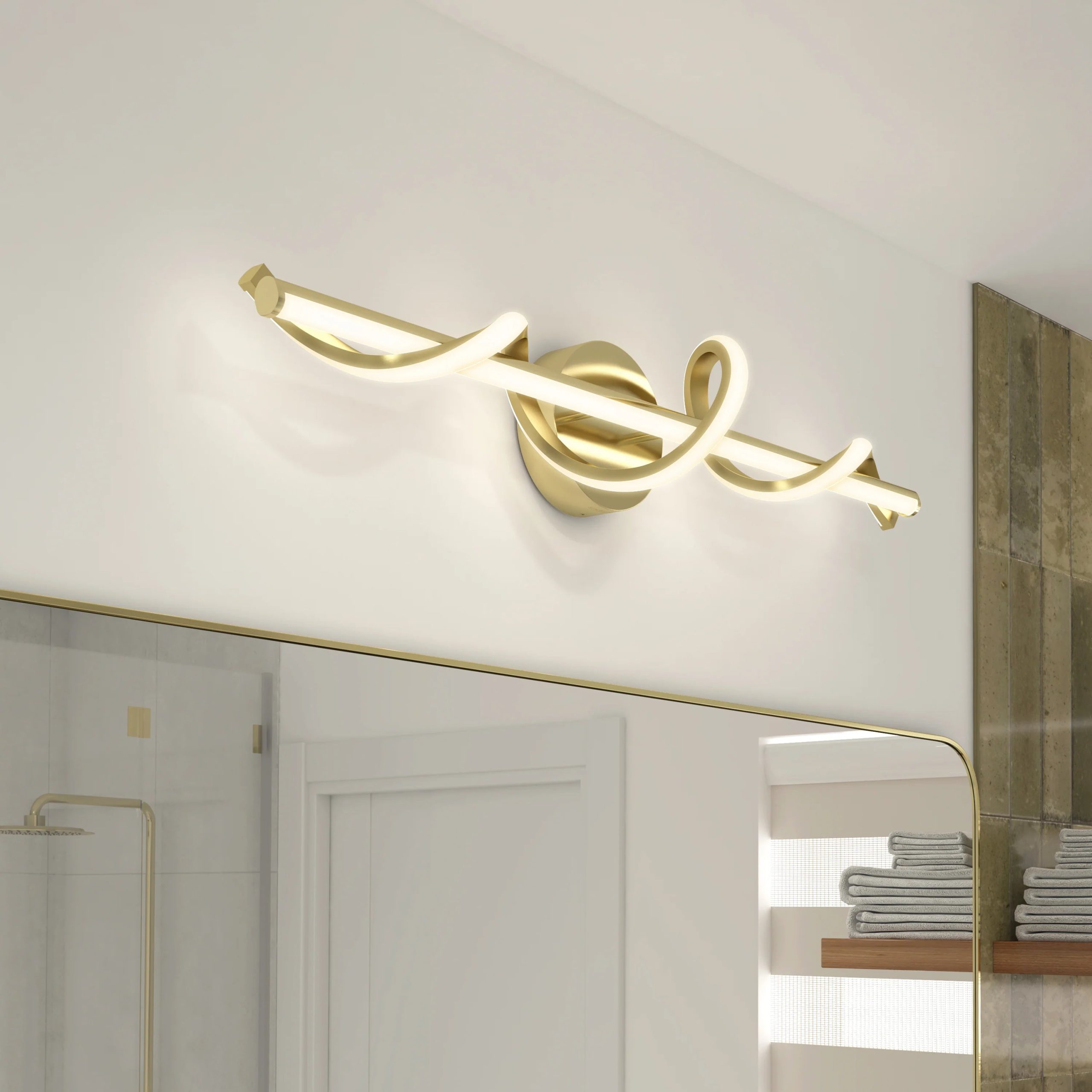 Artika Coda 27-in (69 cm) Integrated LED 5-CCT Vanity Light Bar for Bathroom - Image 15