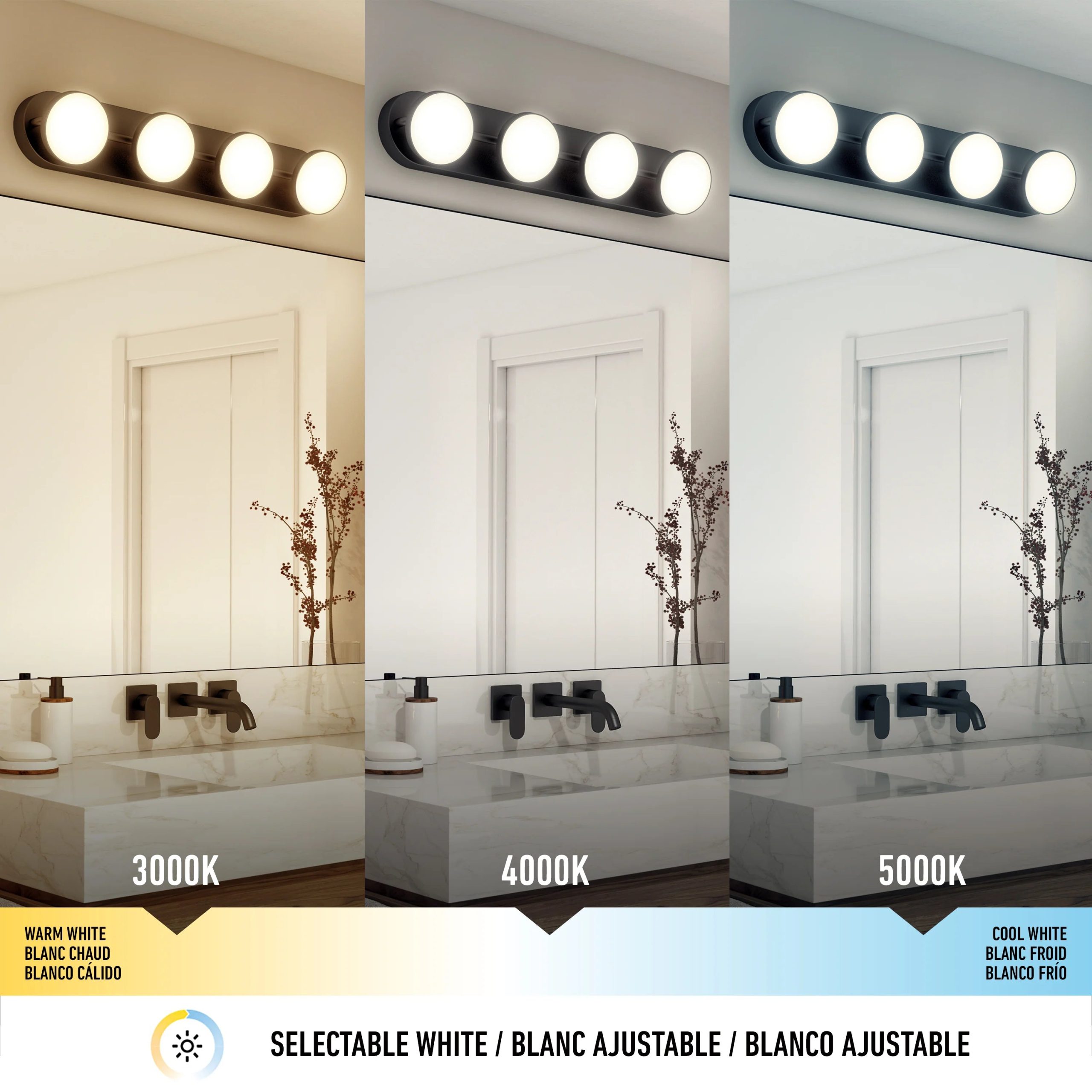 Artika Santori 27-in (69 cm) Integrated LED Vanity Light for Bathroom - Image 10