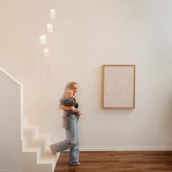 Alternative view of Artika Crystal Cube 4-light LED pendant light