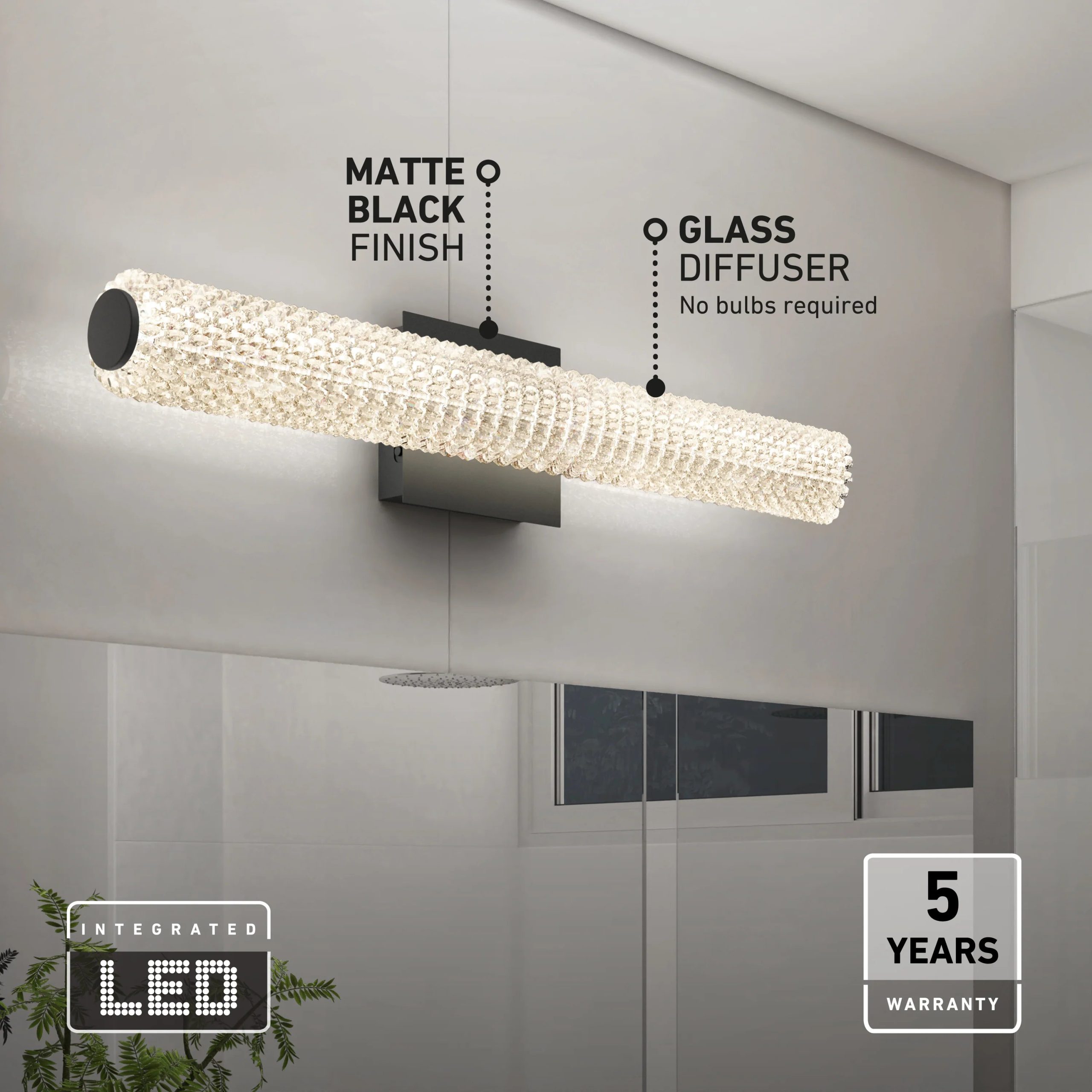 Artika Exalto 27-in (69 cm) Integrated LED Vanity Light Bar for Bathroom - Image 24