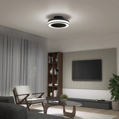 Alternative view of Artika Elton 19 in. (49 cm) LED modern fandelier ceiling fan with light - includes remote