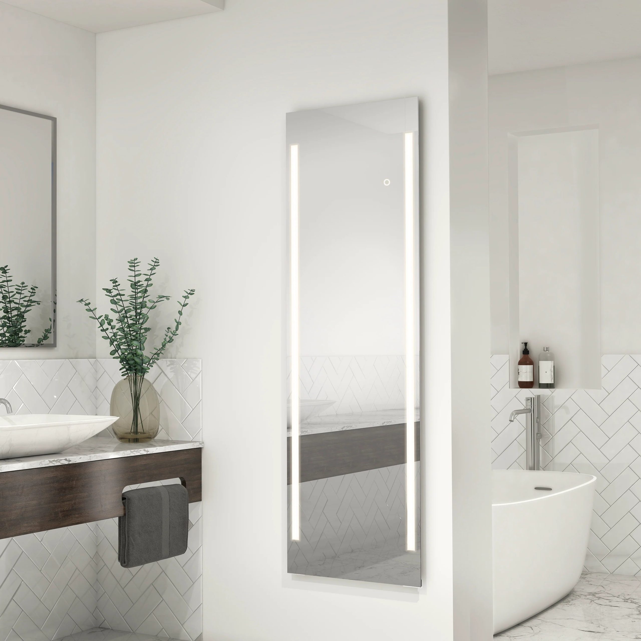 Artika Emeraude 19 in. x 59 in. (48 x 150 cm) Full-Length Floor Mirror - Image 2