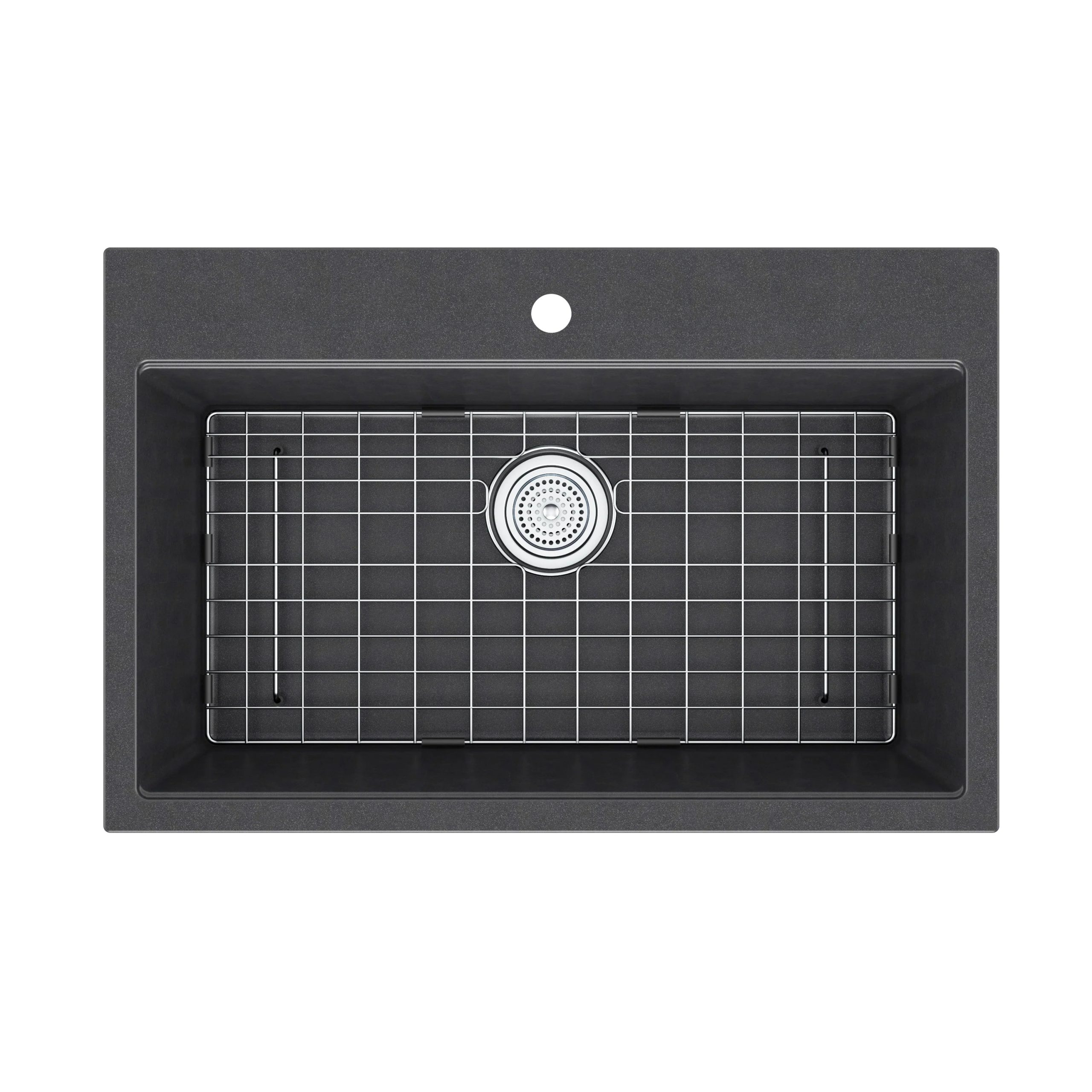 Artika Baycrest 33 in. (84 cm) Single Bowl Kitchen Sink Black - Image 5