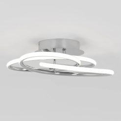 Artika Swirl Butterfly 17 in. (42 cm) Modern LED Flush Mount Ceiling Light