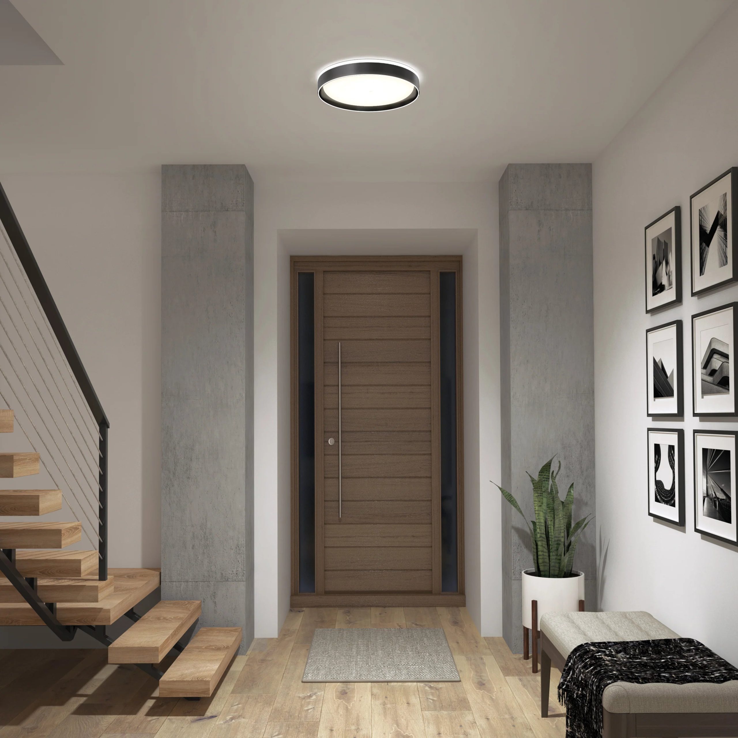 Artika Callisto 15 in. (38 cm) Modern LED Flush Mount Ceiling Light 5 CCT - Image 2