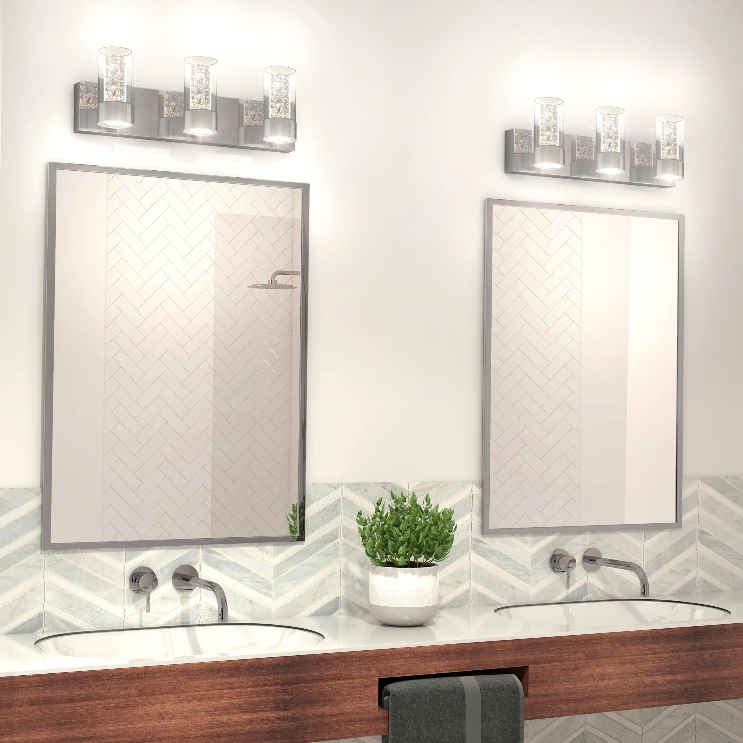 Artika Essence 21-in (53 cm) 3-Light Modern LED Vanity Light for Bathroom - Image 2