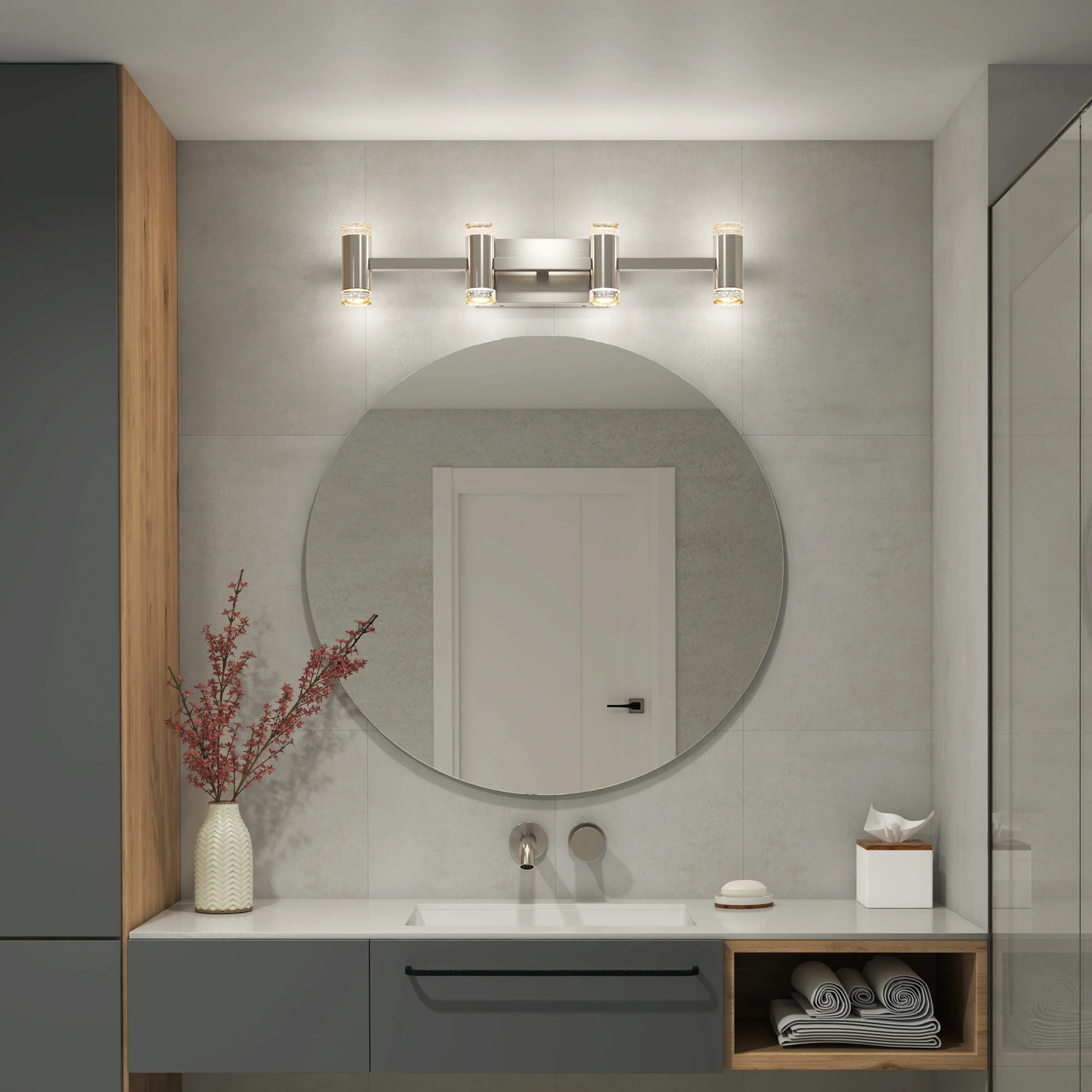 Artika Mist 27-in (67 cm) Integrated LED 5-CCT Vanity Light Bar for Bathroom - Image 18