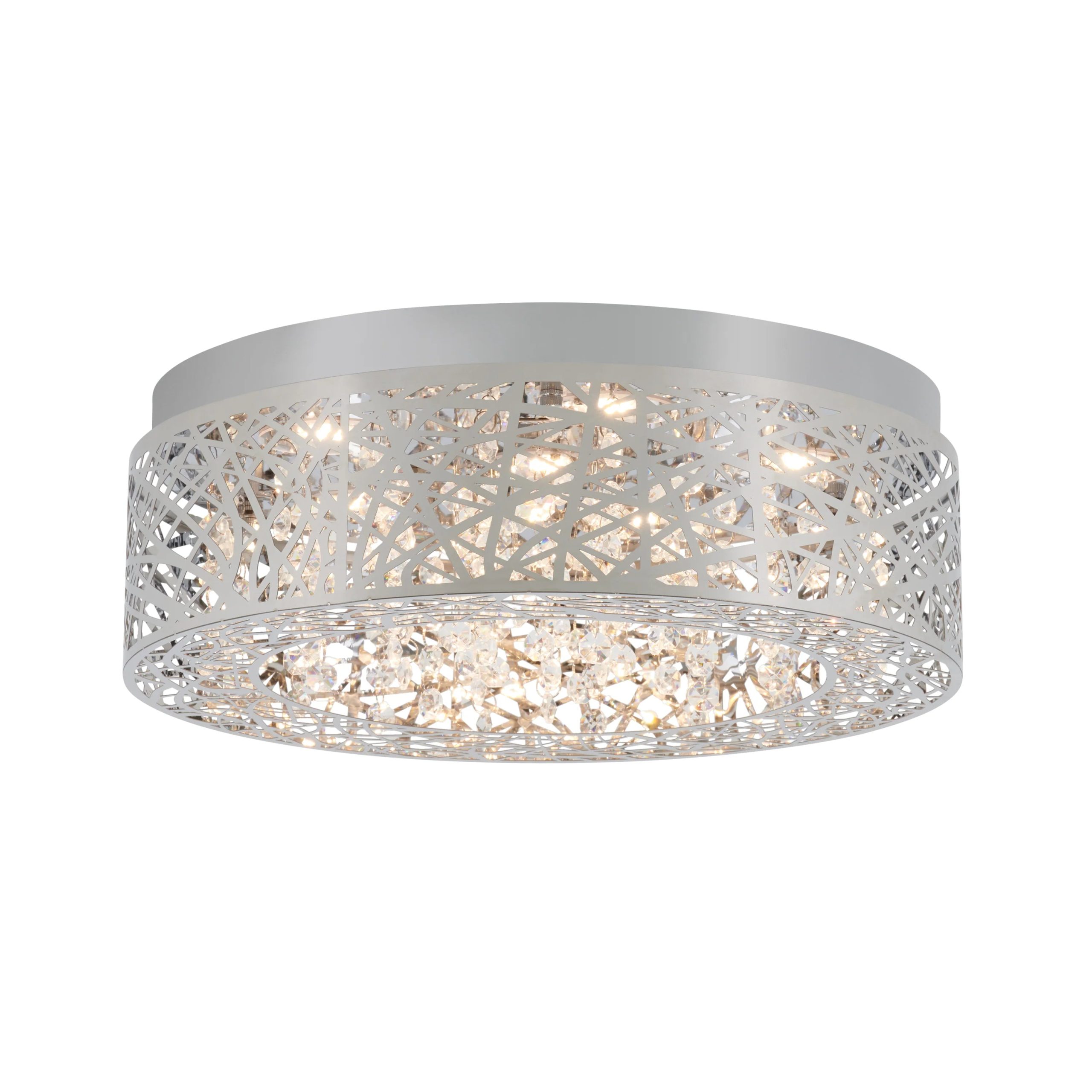 Artika Crystal Nest 15 in. (38 cm) LED Flush Mount Ceiling Light - Image 7