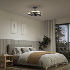 Alternative view of Artika Coda 23 in. (58 cm) LED modern fandelier ceiling fan with light - includes remote