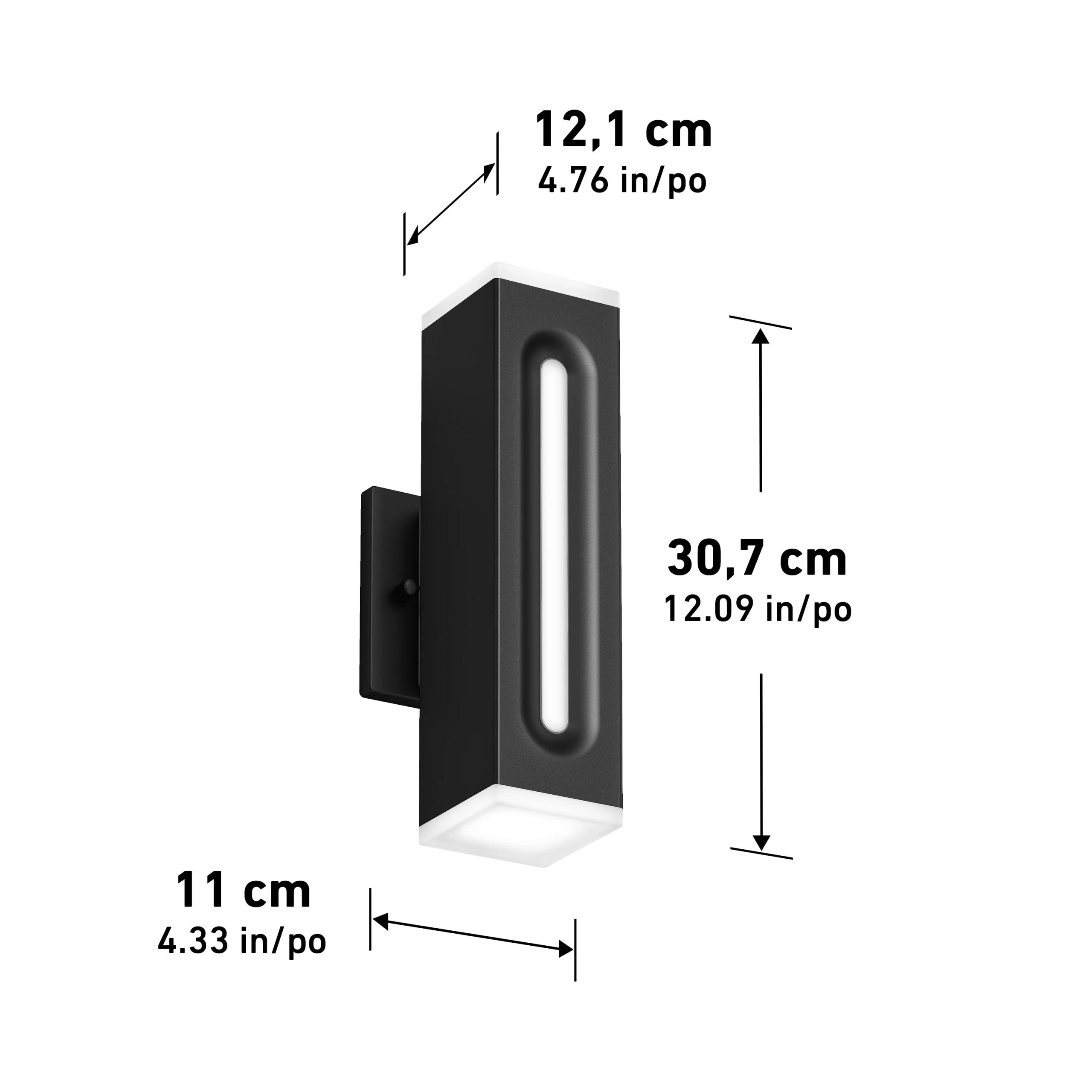 Artika Linea Square LED indoor-outdoor wall light 3 CCT - Image 12