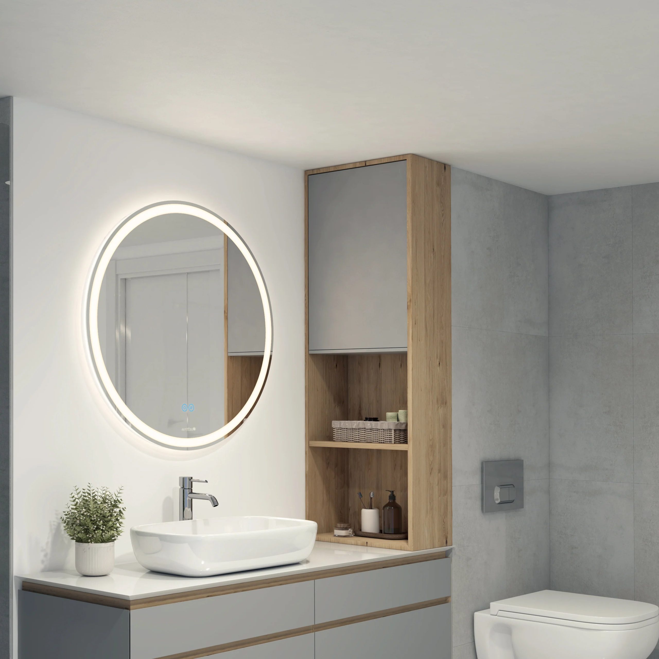 Artika Ayla 28 in. LED mirror 3 CCT with defogger - Image 11