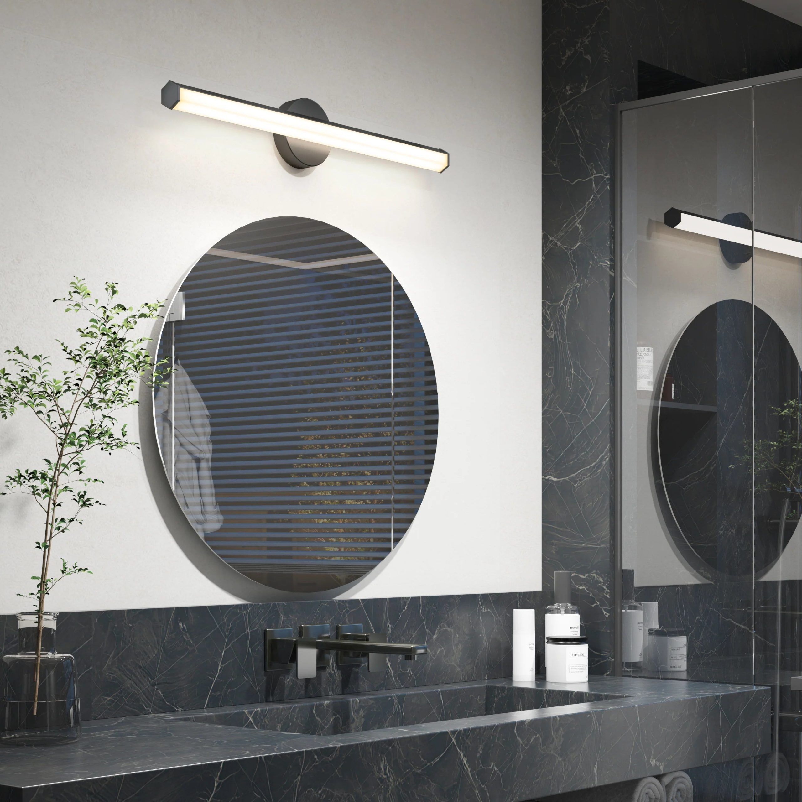 Artika Ewen 27-in (69 cm) Integrated LED 5-CCT Vanity Light Bar for Bathroom - Image 8