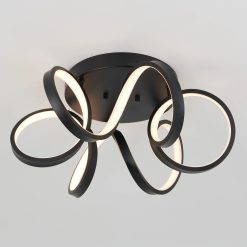 Artika Swirl Ribbon 20 in. (50 cm) Modern LED Flush Mount Ceiling Light