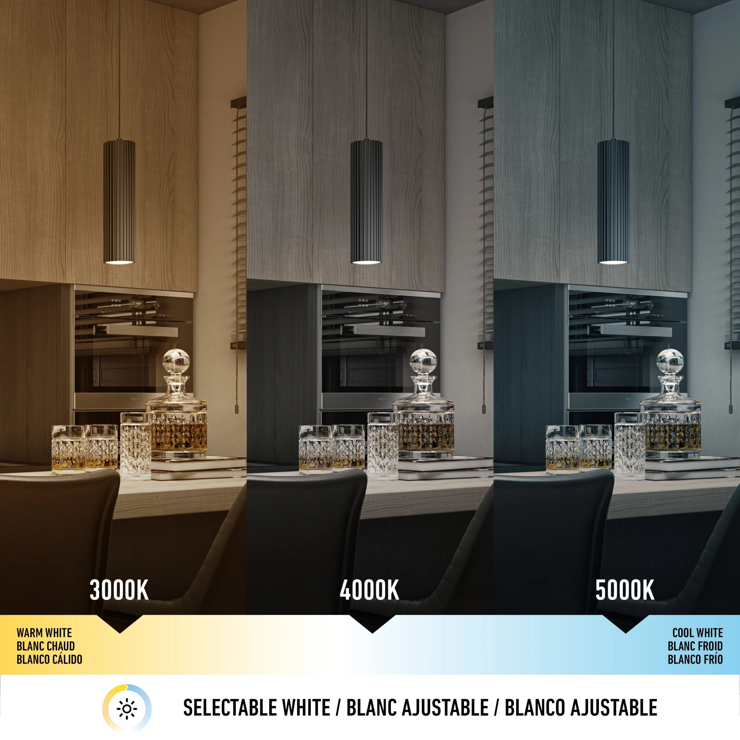 Artika Groove LED modern pendant light 3 CCT - Image 8