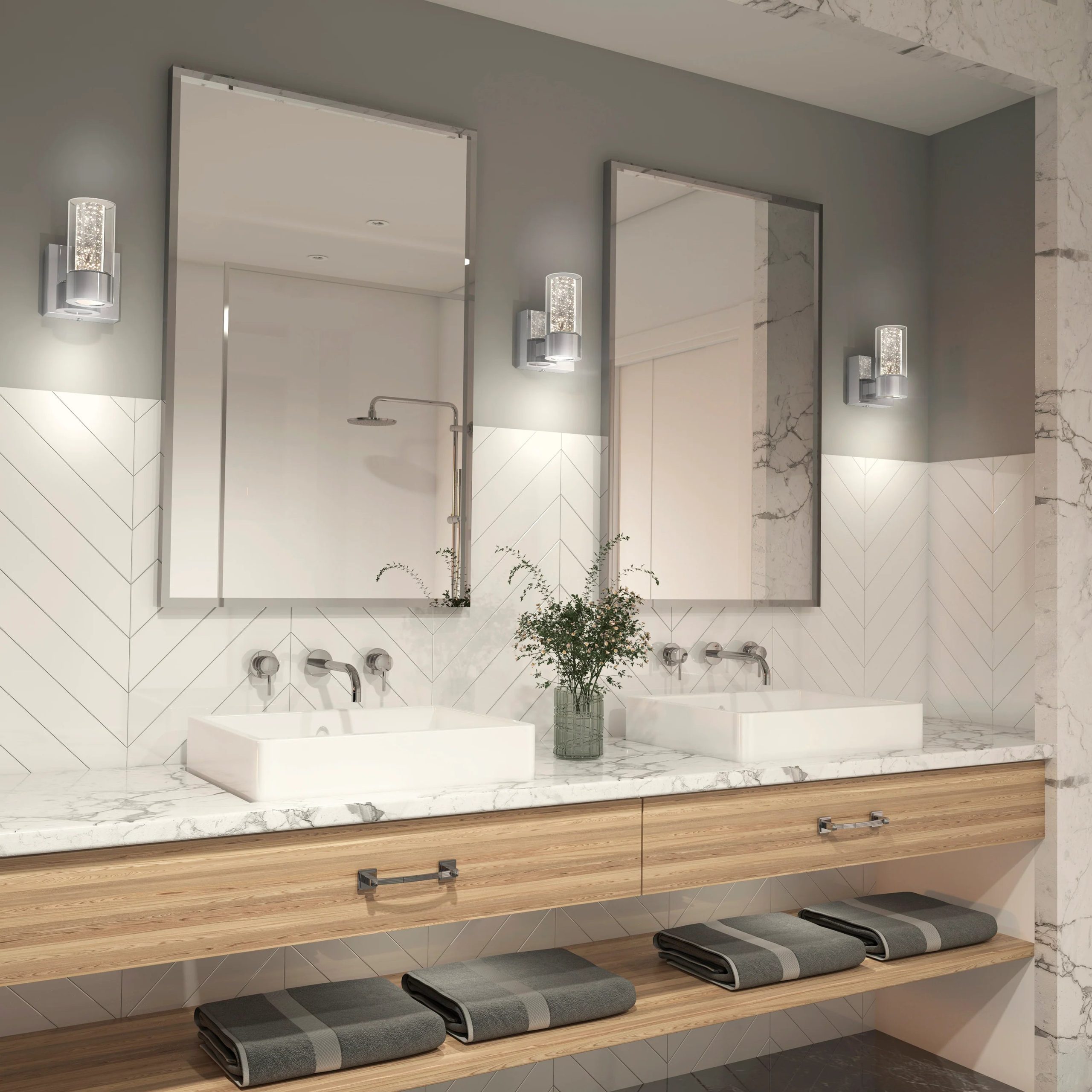 Artika Essence 4-in (11 cm) 1-Light Modern LED Vanity Light for Bathroom - Image 14