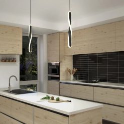 Alternative view of Artika Finley modern LED pendant light 5 CCT
