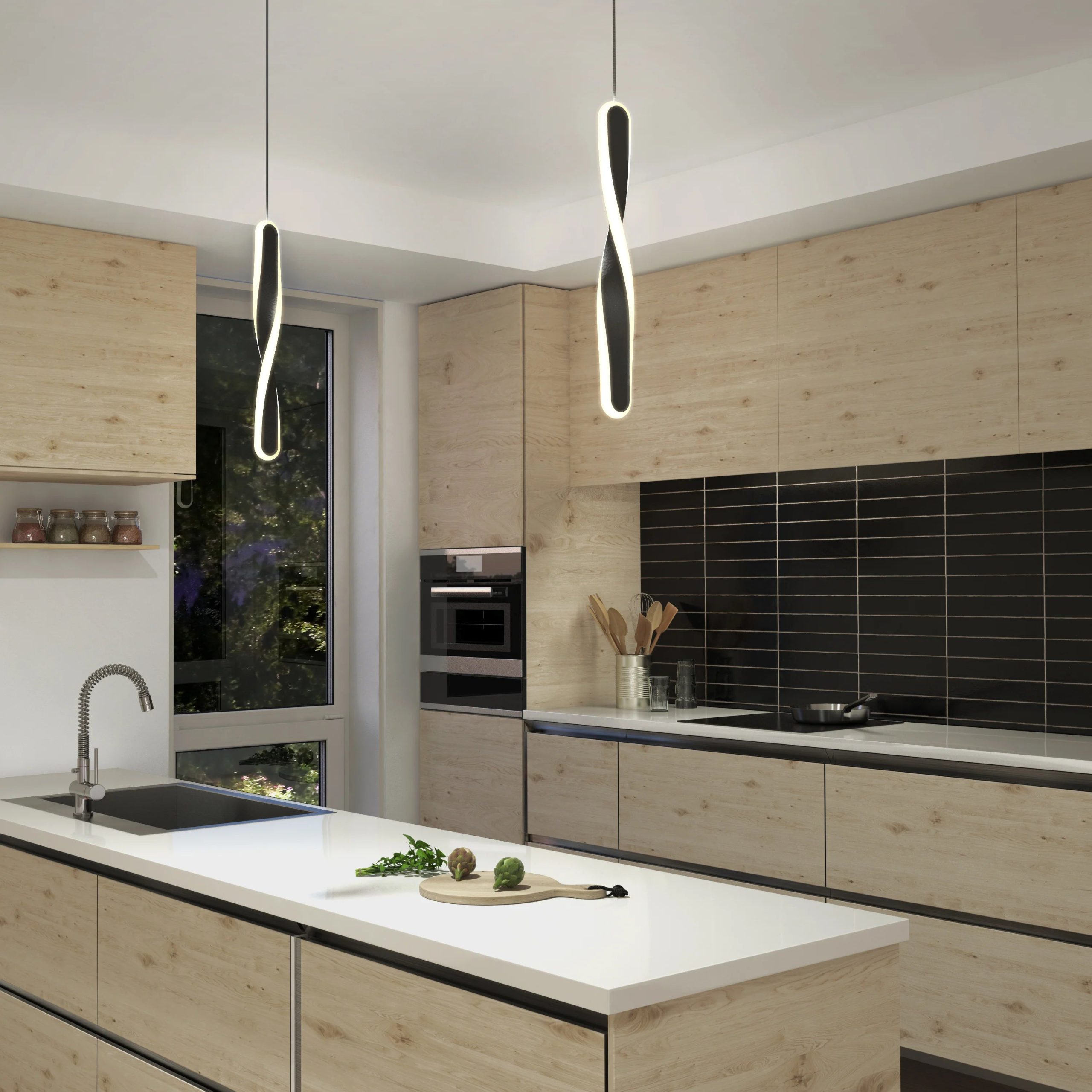 Artika Finley moderns LED pendant light 5 CCT - Image 2