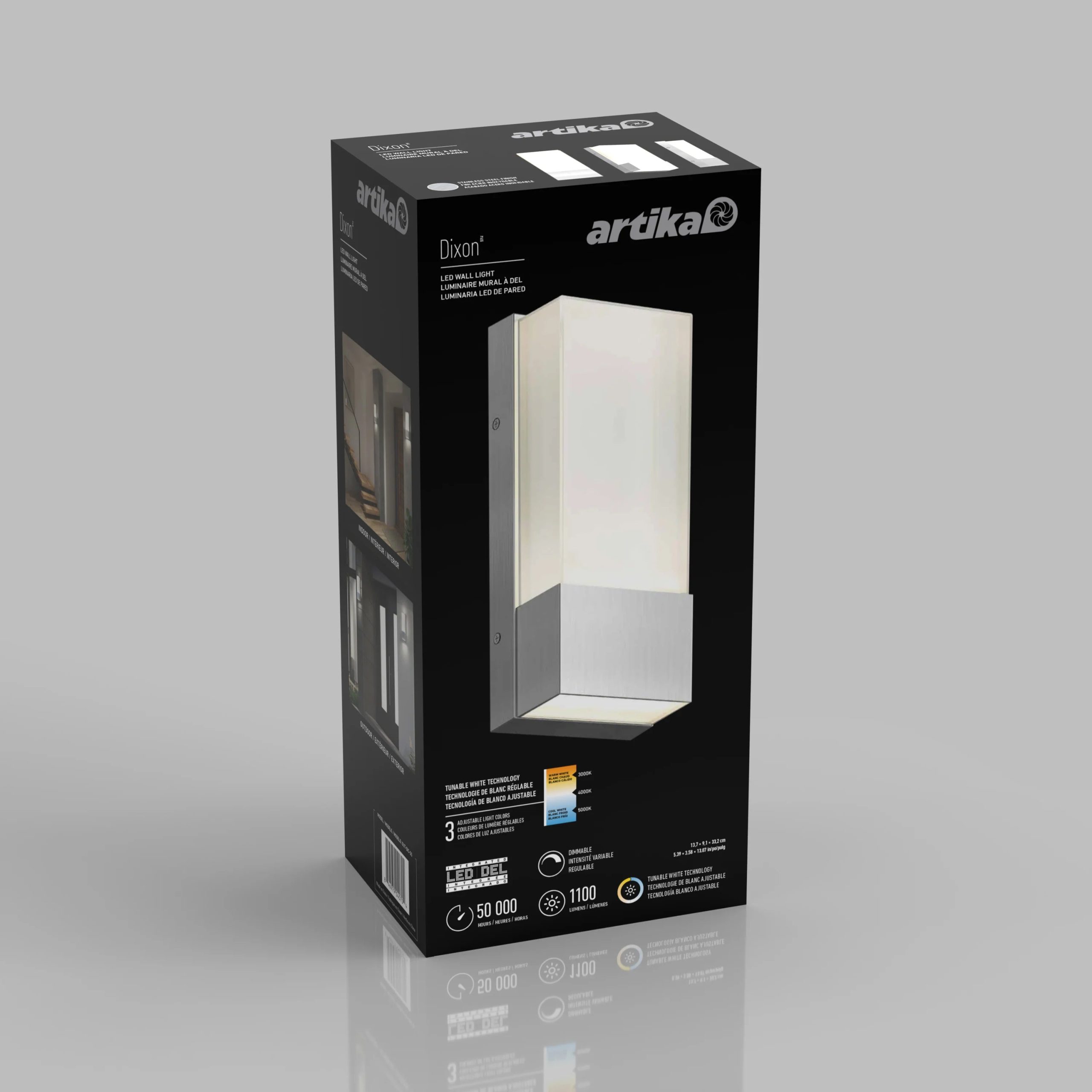 Artika Dixon indoor-outdoors LED wall light - Image 20