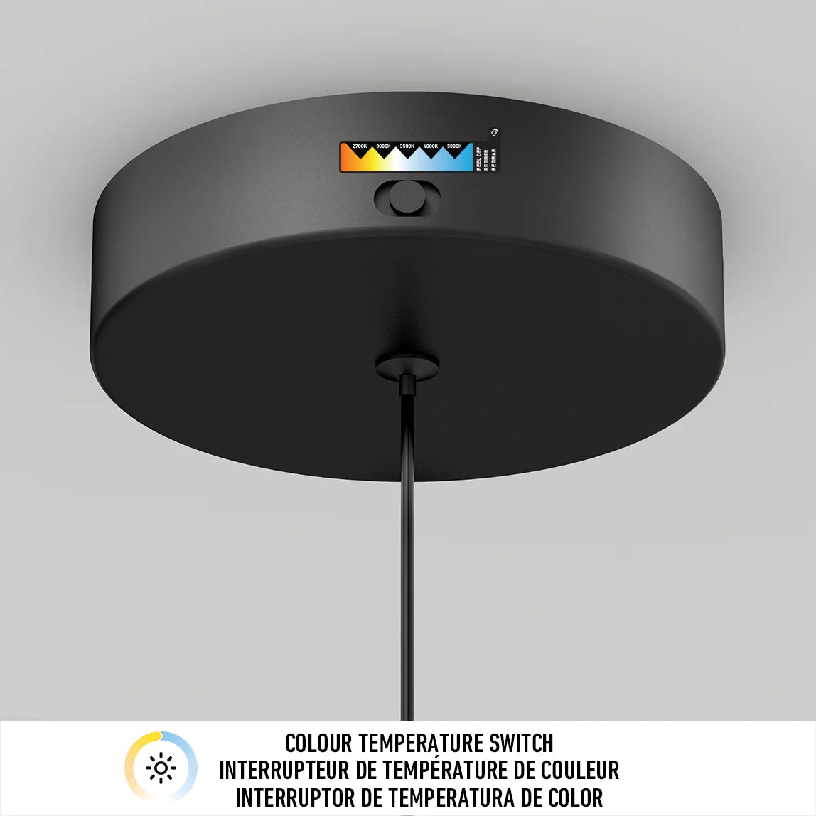 Artika Colin LED modern planter pendant light 5 CCT - Image 11