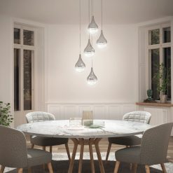 Alternative view of Artika Glitzer 5-light LED pendant