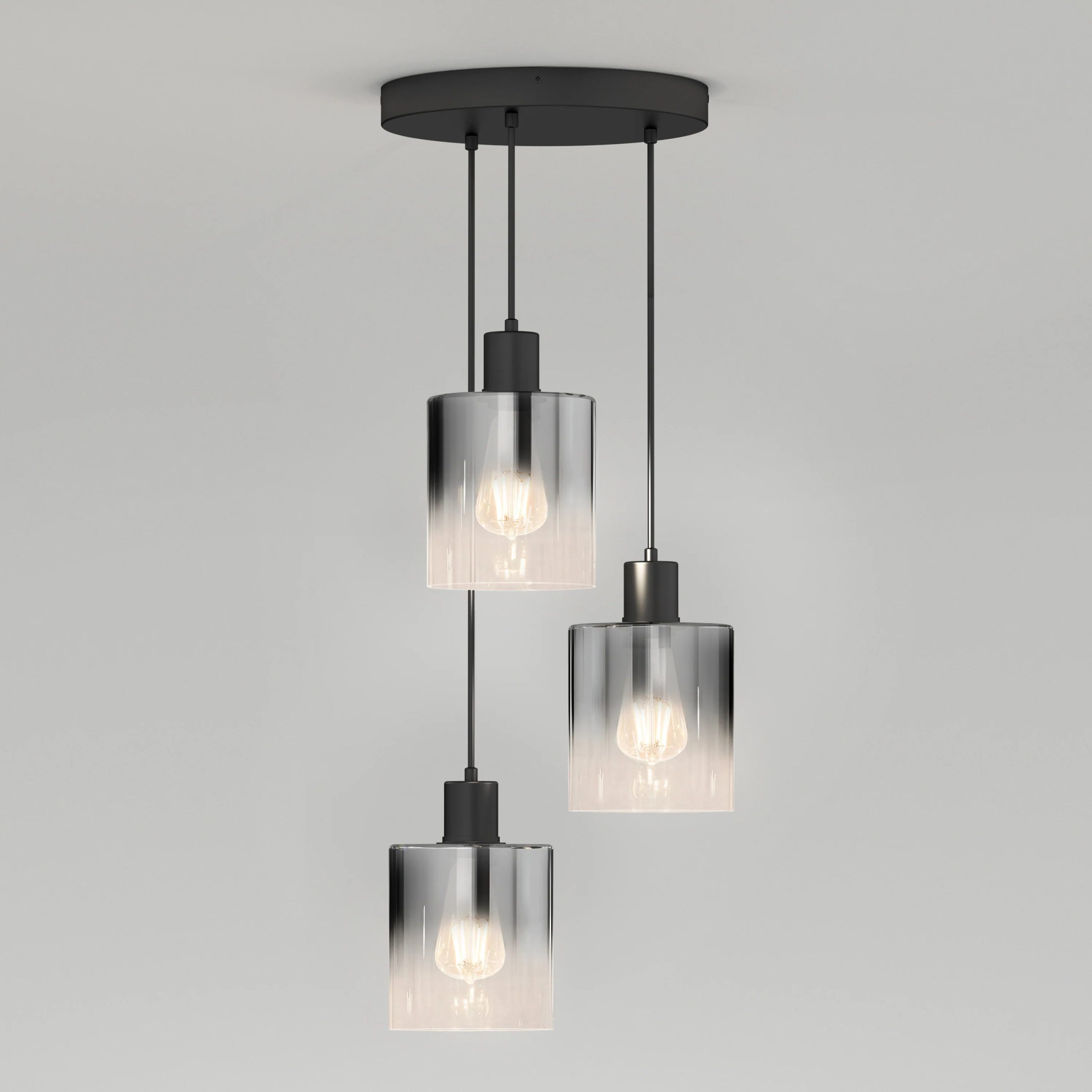 Artika Haze moderns 3-light pendant light glass - Image 4