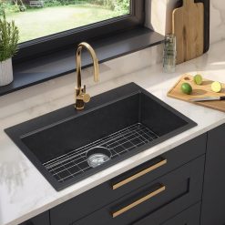 Alternative view of Artika Baycrest 33 in. (84 cm) Single Bowl Kitchen Sink Black