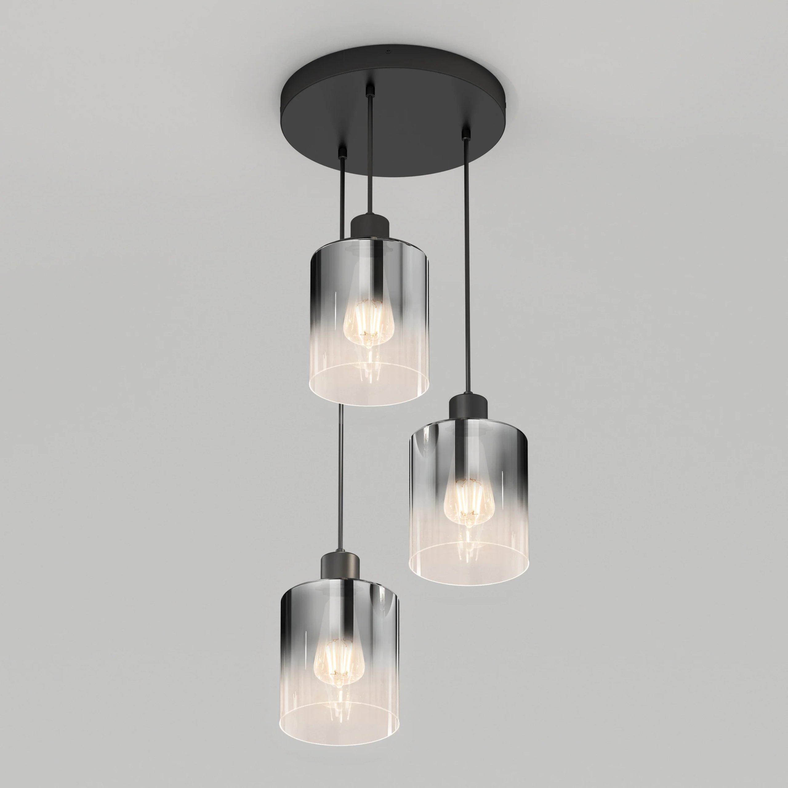 Artika Haze moderns 3-light pendant light glass - Image 3